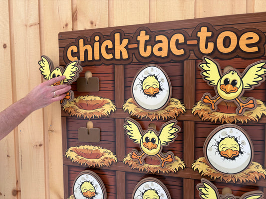 Chick-Tac-Toe (Wall mounted)