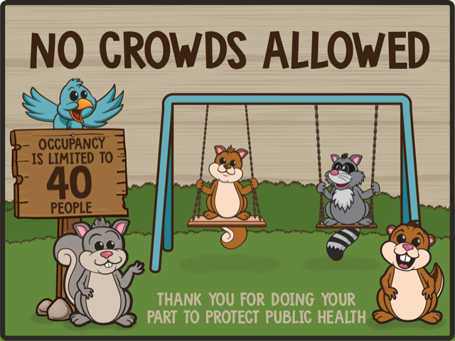 Capacity Restriction Signs- Set of 4