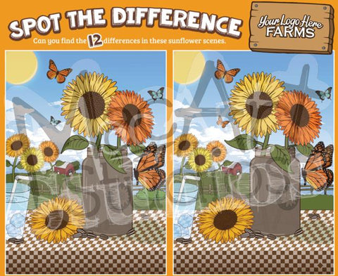 Sunflowers - Spot the Difference