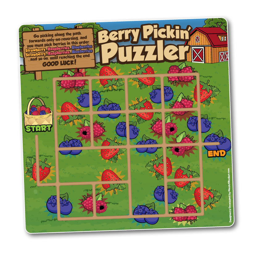 Berry maze puzzler (logic game)