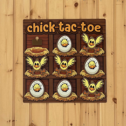 Chick-Tac-Toe (Wall mounted)
