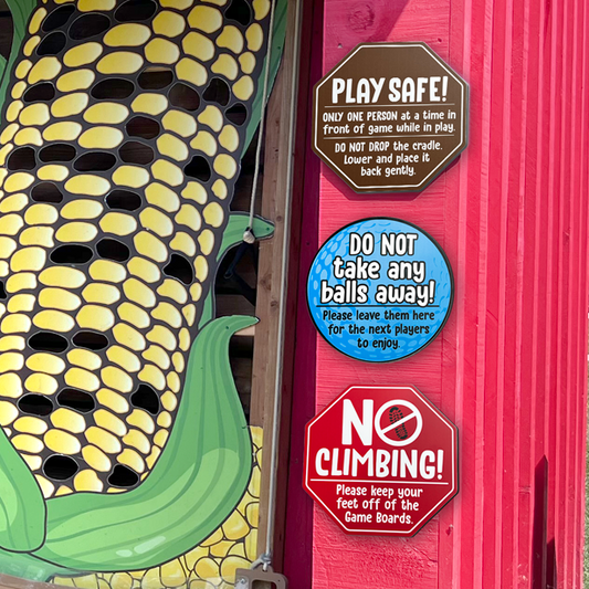 Safety Signs for Ball Climbers (set of 3)