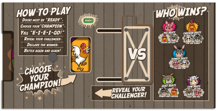 E-I-E-I-GO! Barn Battle Game