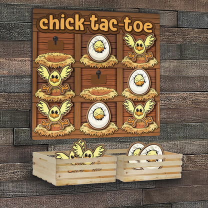 Chick-Tac-Toe (Wall mounted)