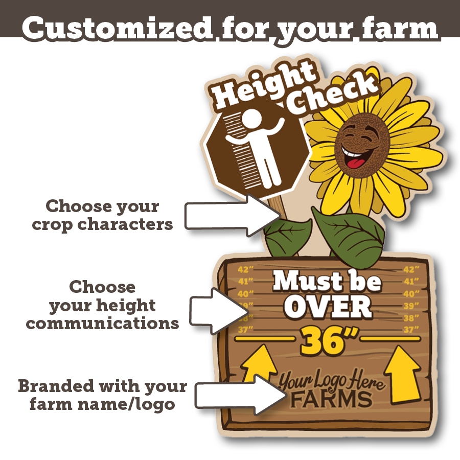 Height Check Signs | Sets of 3