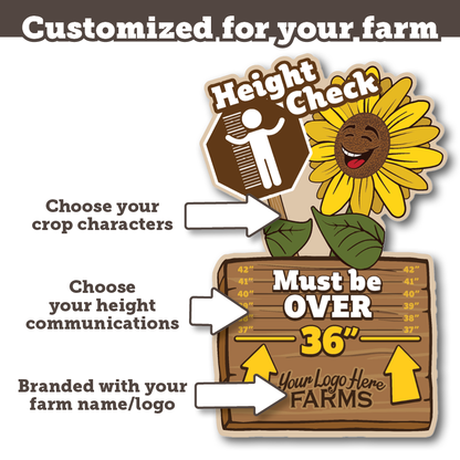 Height Check Signs | Sets of 3