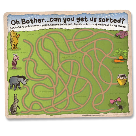 Oh Bother... Pooh Match Up finger maze