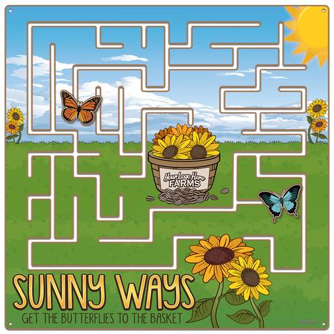 Butterfly channel maze (Kids 10 & under)