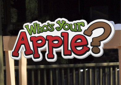 'Who's Yours?' REPLACEMENT HEADER sign