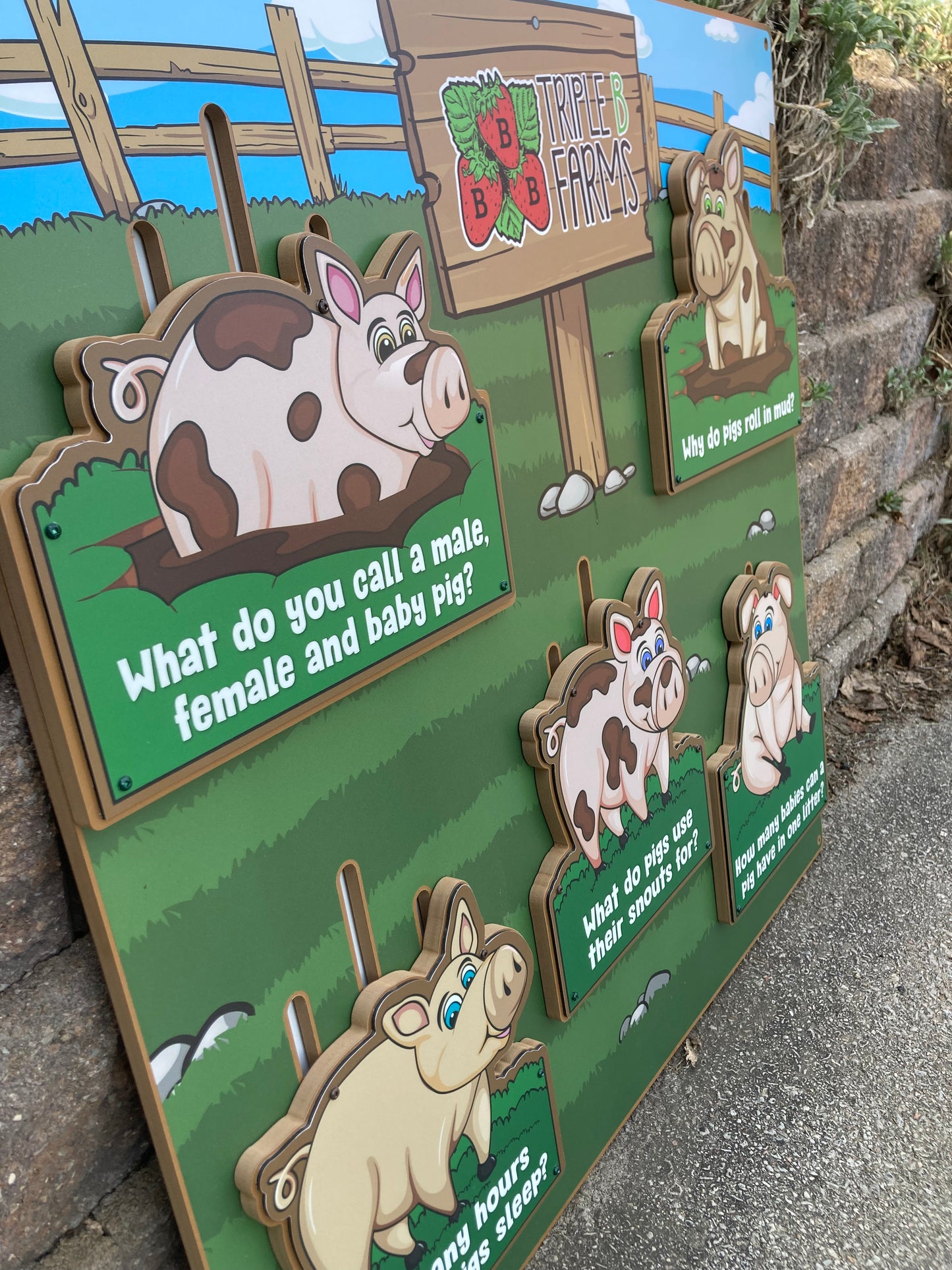 Pigs on the Farm (multi-fact board)