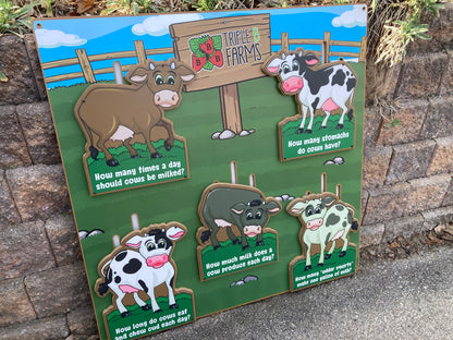 Cows on the Farm  (multi-fact board)