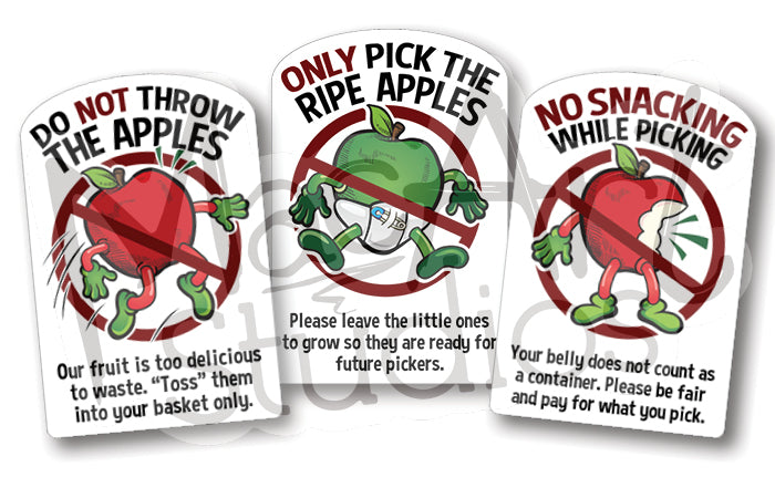 Apple 'Pick-Your-Own' Rules (6 pack)