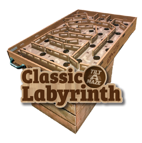 Classic Labyrinth 'Tilt A Maze', Tilting maze game, Table Maze – MacArt ...