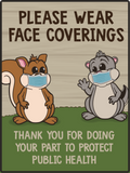 Face Covering Reminders- Set of 5