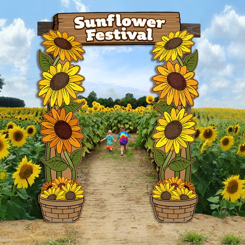 Sunflowers Archway Entrance