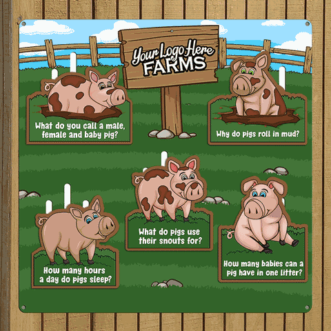 Pigs on the Farm (multi-fact board)