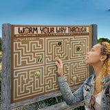 Worm your way through (double sided maze panel)